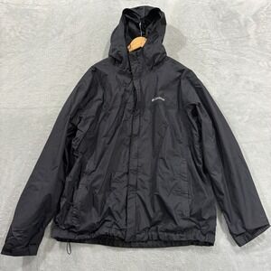 Columbia Windbreaker Packable Jacket Men XL Black Hiking‎ Lightweight